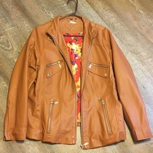 Faux Leather Jacket sz 1